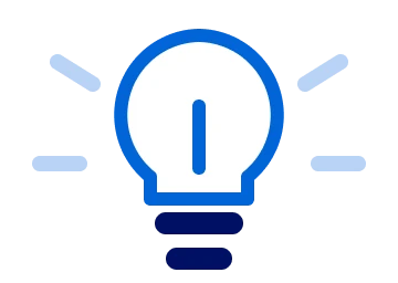 光る電球のイラスト