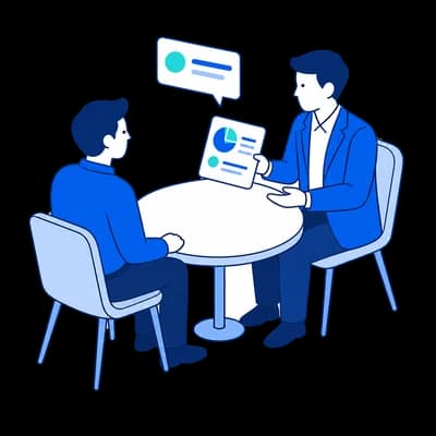 コンサルティング支援のイラスト