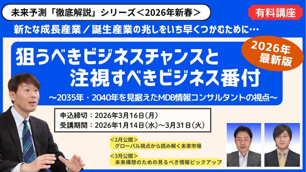 「有料講座」未来予測「徹底解説」シリーズ<2026年新春>